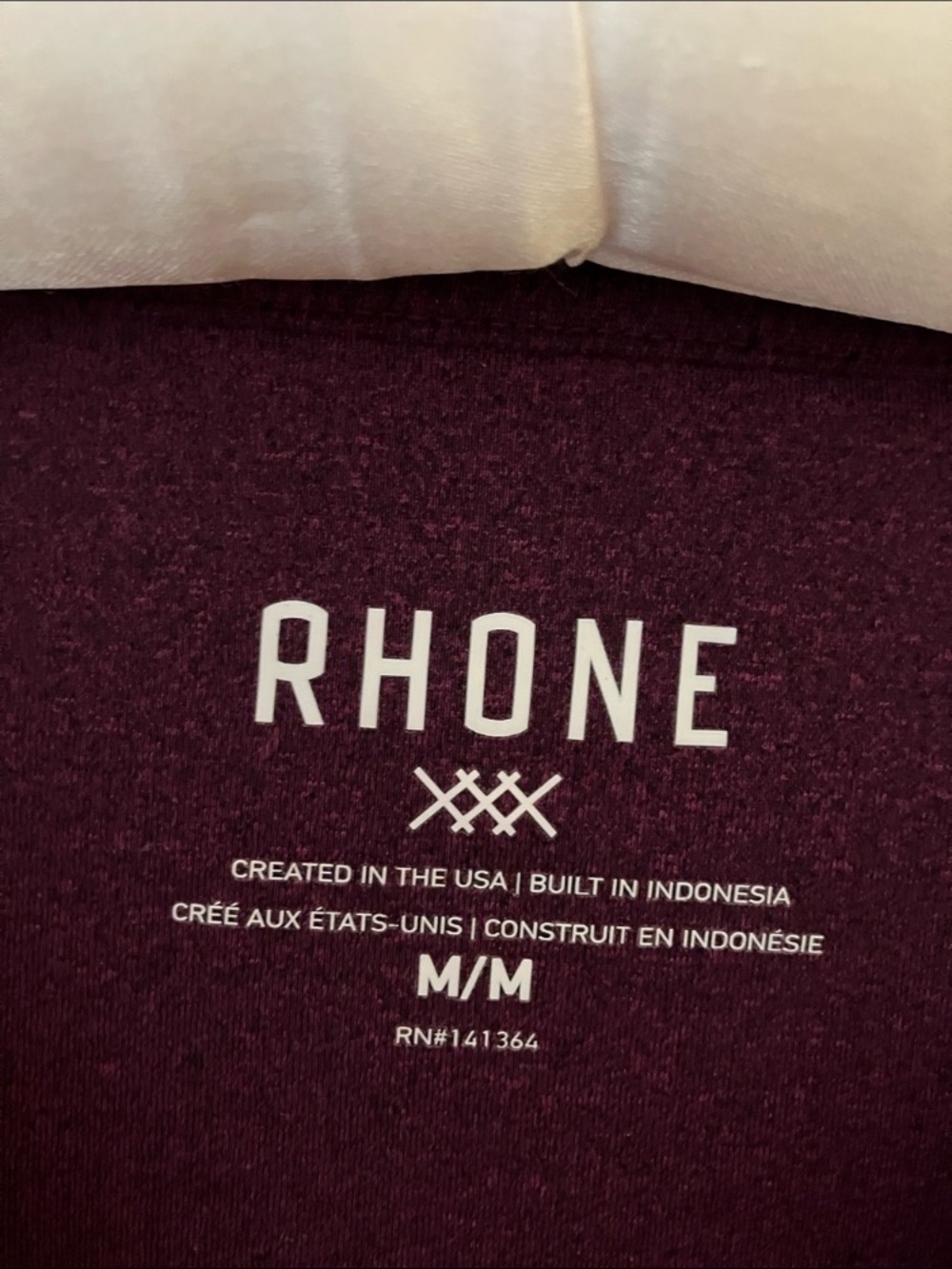 Rhône Reign Plum Purple Long Sleeve Tee Size Medium - Picture 4 of 10